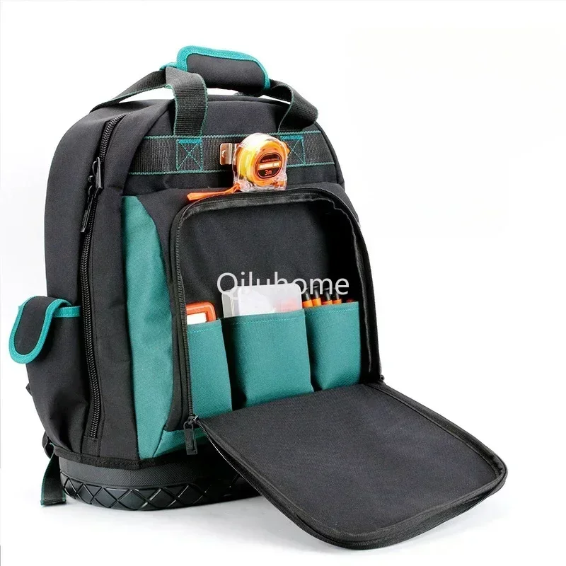 Bag Plastic Quality Multi-Pocket Backpack Task Electrical Tools Canvas Woodworking Bottom High New Weight