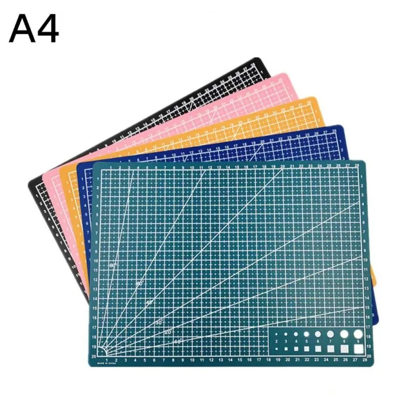 A4 Cutting Mat, Double-sided Craft Mat for Artwork Engraving and Exam Use, PP Material Stationery Tool