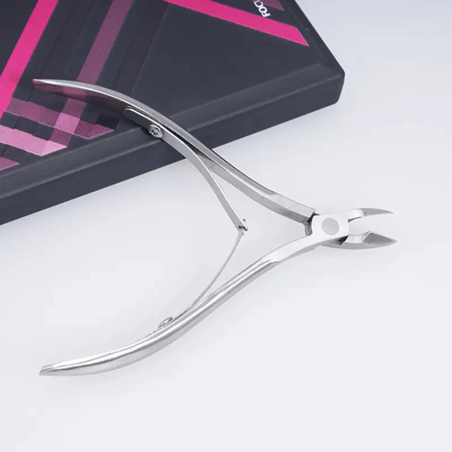 Professional Silver Steel Cuticle Nipper for Precise Manicure and Pedicure - Essential Nail Art Design Tool Kit Nail set Drill