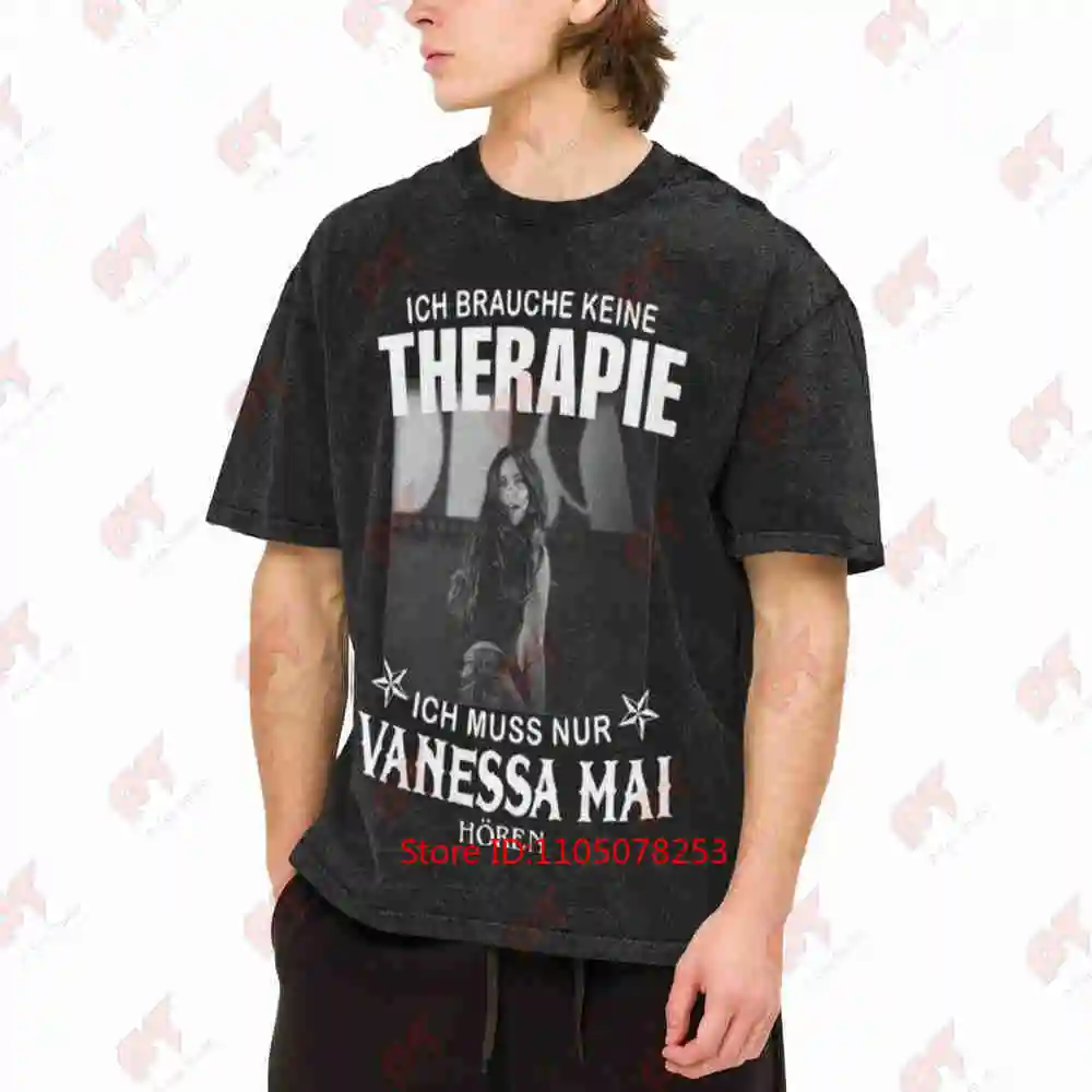Vanessa Mai Therapie1 Vintage Washed Tee Pure Cotton T-Shirt