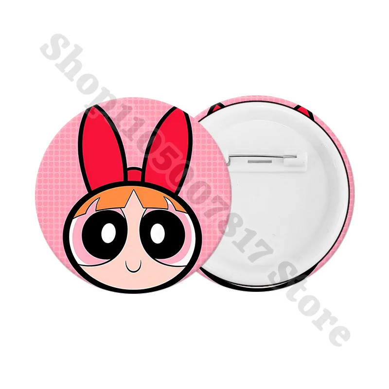 Broches Kawaii de las Chicas Superpoderosas, Lindos Accesorios Decorativos para Mochilas y Bolsos, Pin Creativo de Anime, Regalo de Cumpleaños 2026