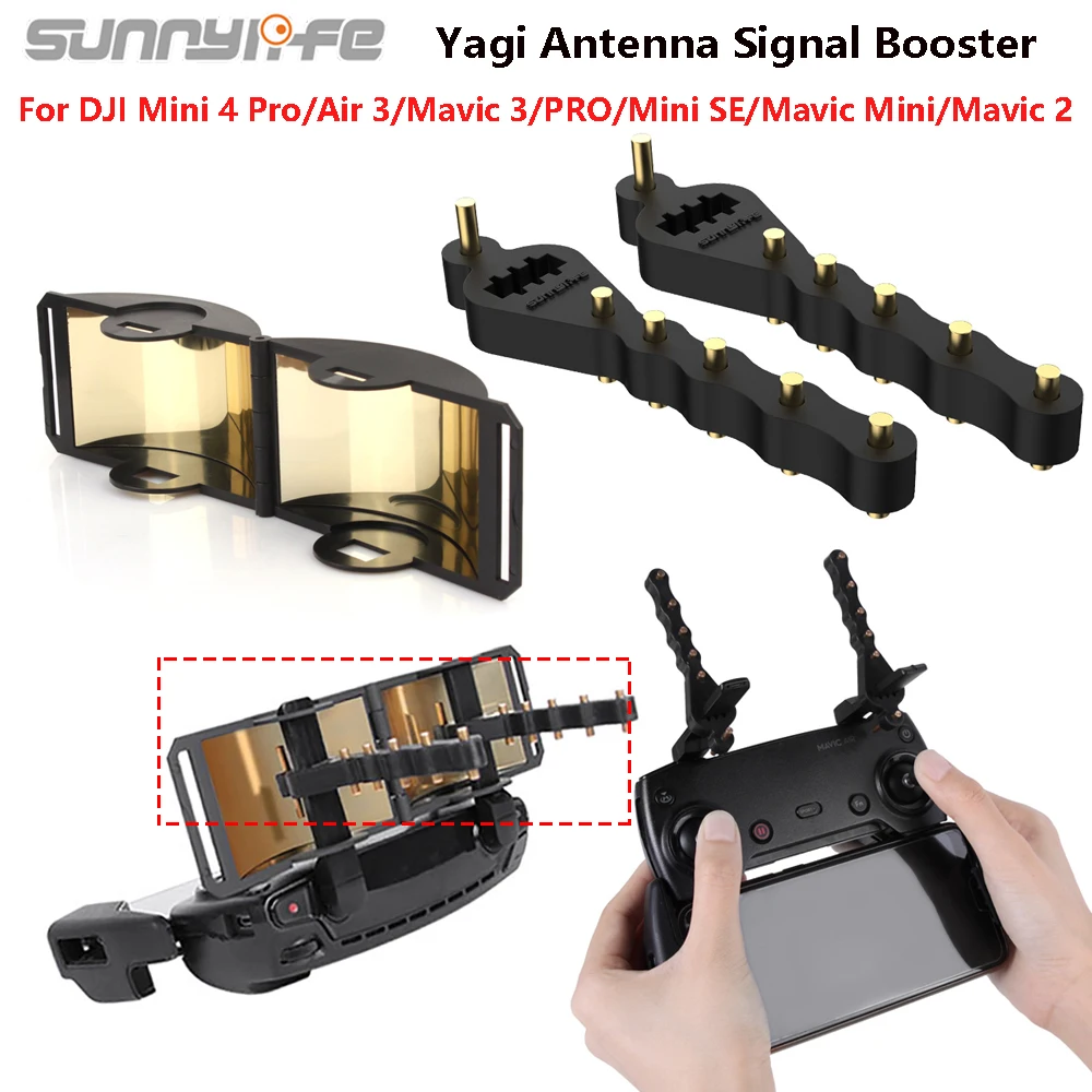 

Sunnylife Signal Booster Yagi Antenna for DJI Mini 4 Pro/Mavic 3/Air 3 Extended Range 5.8GHZ Remote Controller Drone Accessory