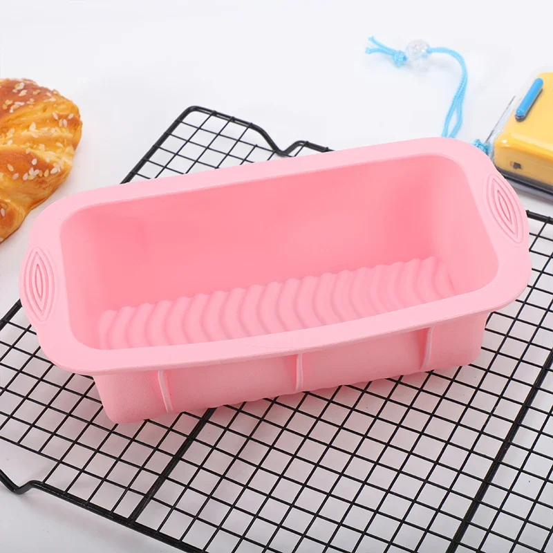 Pink Nonstick Silicone Bakeware Set, Cake Pan, Pastry, Muffin, Cupcake, Bread Molds, Baking Tools