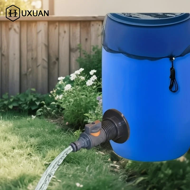 1/2 Inch PVC Spigot Rain Faucet Kit For Rain Barrels Aquariums Water Tanks Tubs Pools Garden Hose Fitting