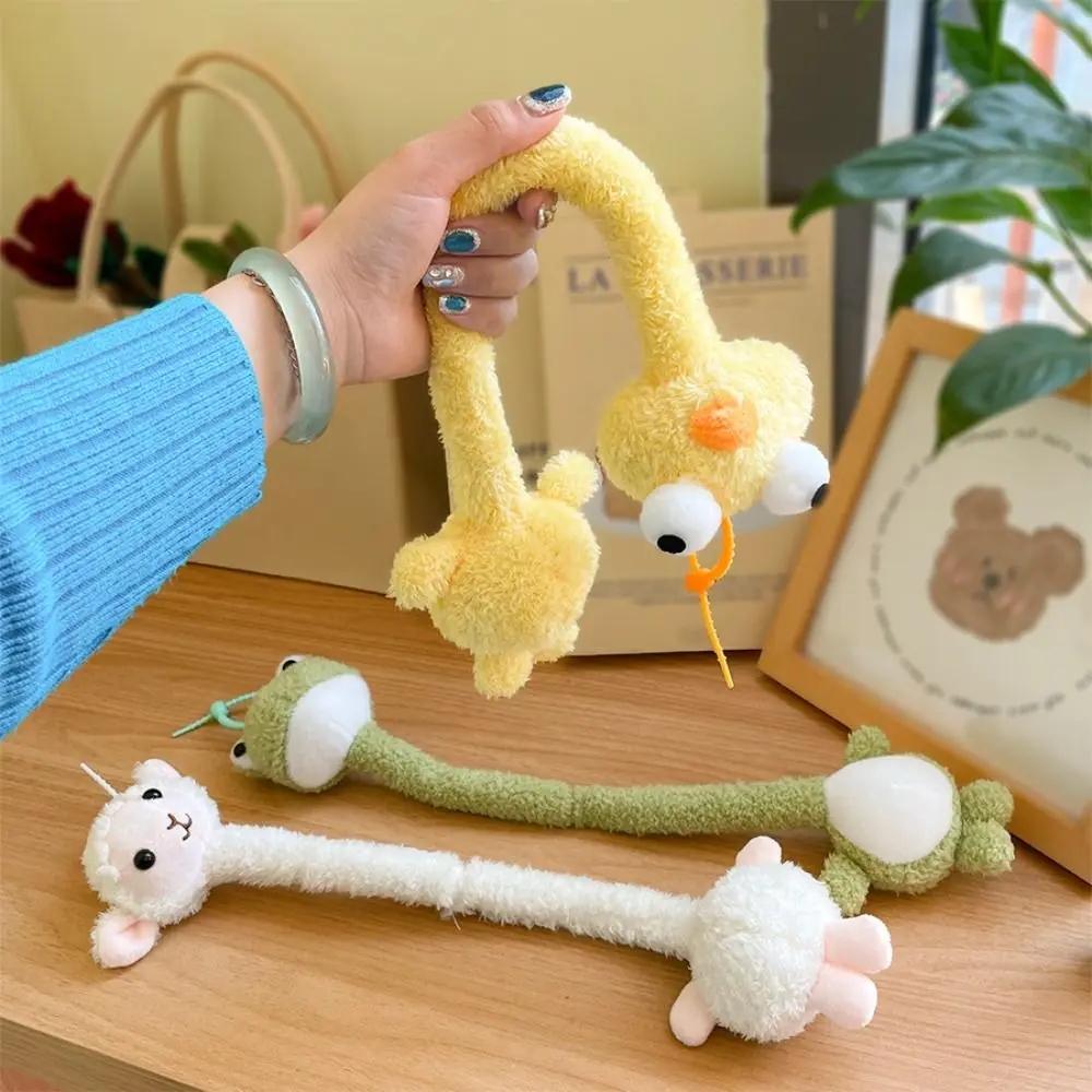 

Creative Design Knotted Plush Pendant Ultra-Soft Fabric Vibrant Colors Long Neck Stuffed Doll Exquisite Embroidery