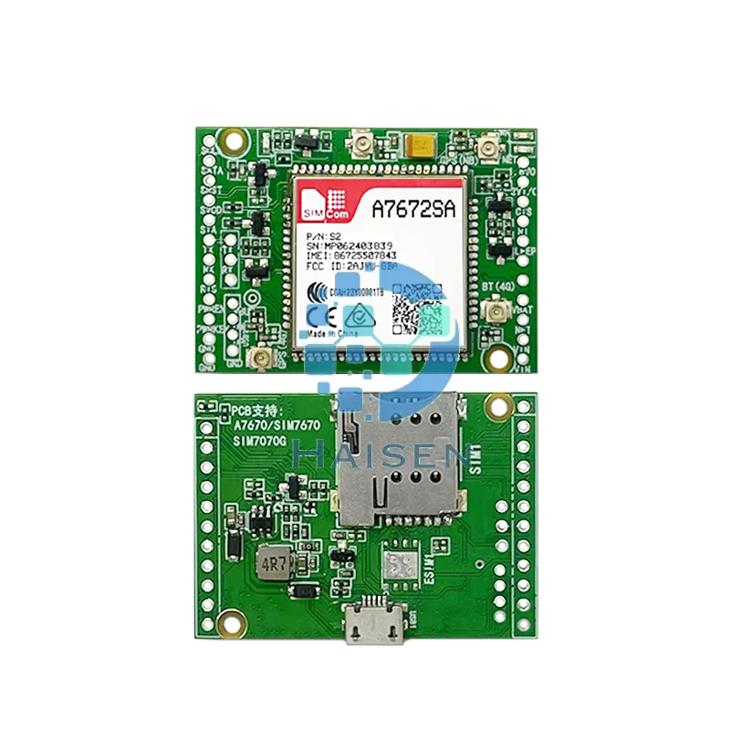 HAISEN SIMCOM A7672SA-FASE Core Board A7672SA-FASE Development Board LTE CAT1 4G+2G+Voice+BT+GNSS A7672