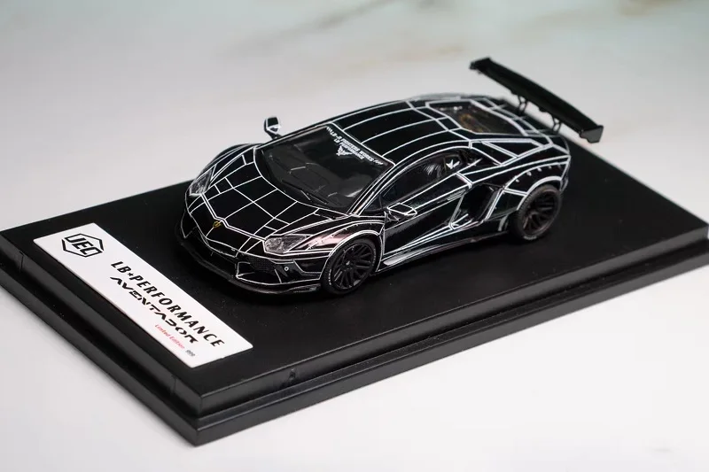 

JEC 1:64 Lambo Aventador LP700-4 LB1.0 black burst литая модель автомобиля