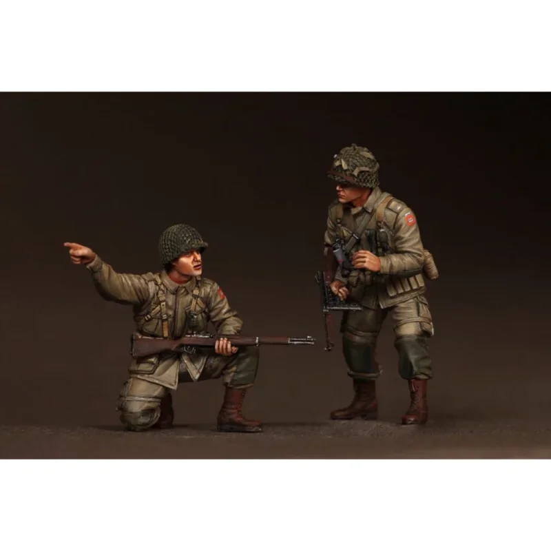 

1/35 Scale Resin Figure Model Kit modeling Military US Soldier 2 Unassembled and Unpainted GK Miniature DIY Toys