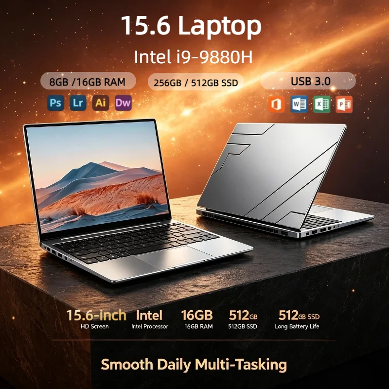 Gaming Keyboard 2026 - 2026年新型 i9 9880H 15.6インチノートパソコン 8コア16スレッド 4.8GHz