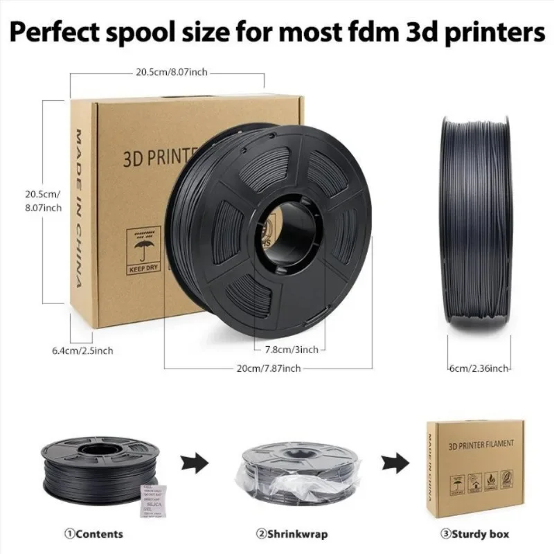 Imagem -06 - Asa-filamento 3d Resistente para Impressão uv Chuva Resistente ao Calor Peças Mecânicas Funcionais ao ar Livre 1.75 mm 1kg 2.2lbs