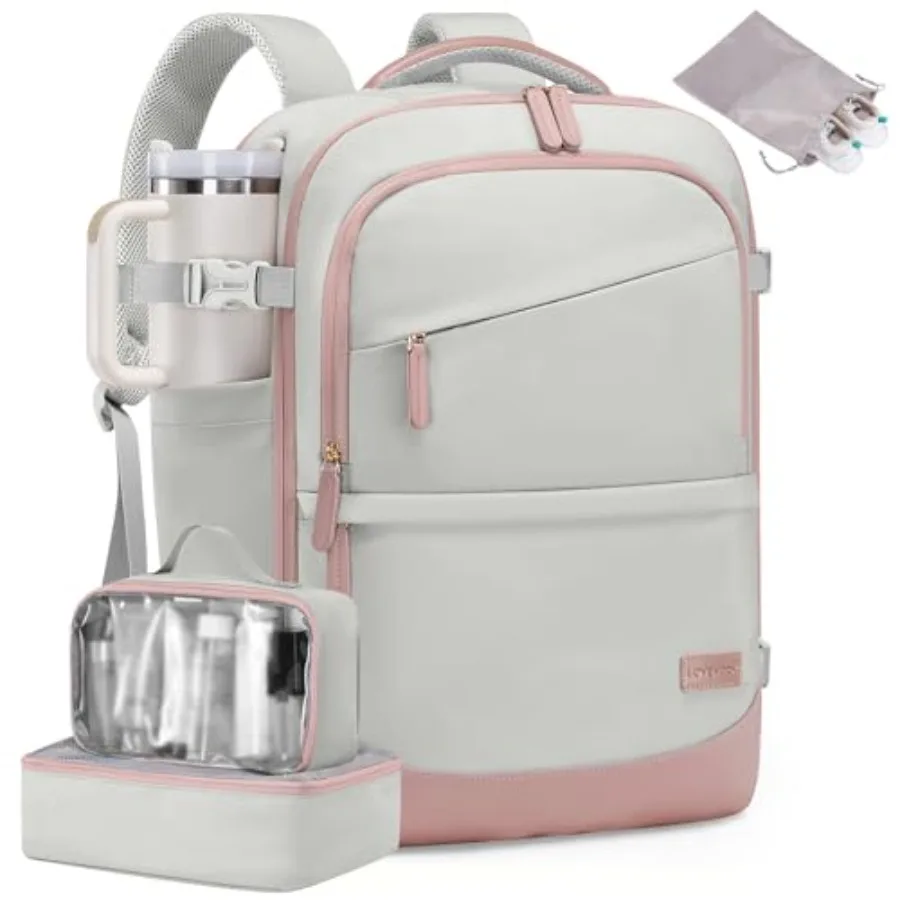

Travel Backpack for Women and Men 40L Carry on Backpack Airline Approved Large TSA Personal Item Travel Bag fits 17.3" Laptop B