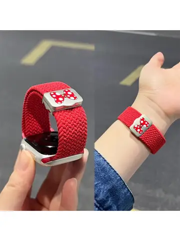 Braided Band For Apple Watch Strap 44mm 40mm 45mm 46mm 49mm 41mm 38 Magnetic Nylon Bracelet iWatch series se 7 6 8 9 10 Ultra 2