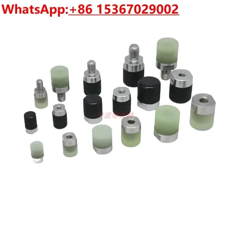 5pcs Stainless steel polyurethane briquettes,shock absorbers,bolts,cylinders,anti-collision pads, pressure head rubber