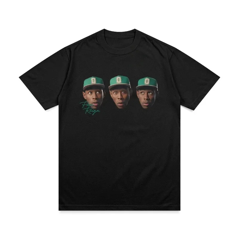 تايلر الخالق رئيس نمط تي شيرت الصيف المرأة قصيرة الأكمام تي شيرت ريترو الهيب هوب الراب المغني الصبار جاك تي شيرت Y2k #3