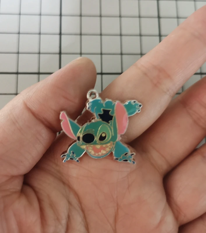 

50PCS cartoon stitch Pendant DIY Jewelry Necklace Earrings Bracelet Jewelry Earring Charms