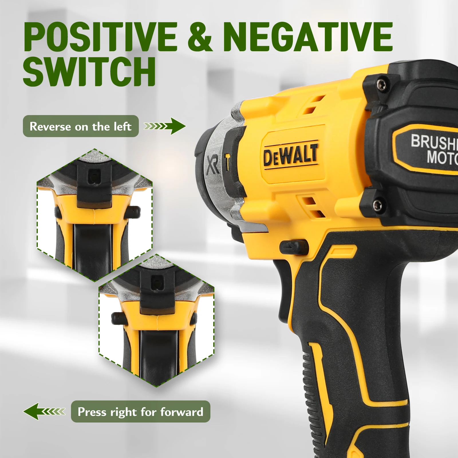 DEWALT Wireless Impact Wrench DCF922 Rechargeable High Torque 406Nm(Reverse) 1/2