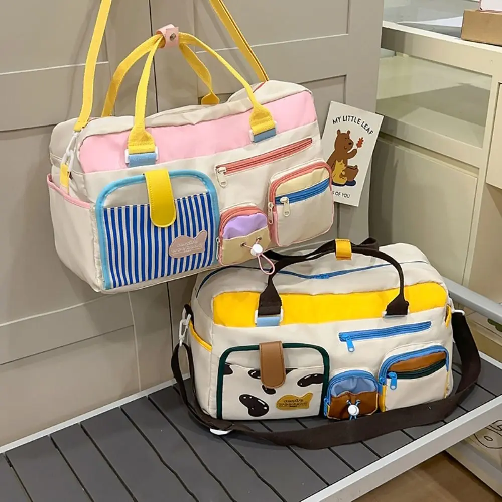 

Shoulder Bag Oxford Travel Duffel Bag Sturdy Foldable Travel Luggage Bag Multi Layered Multi-functional Nylon Duffle Bag Fitness