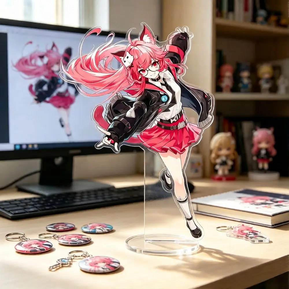 10cm ‌Anime Doujin Stand Figure Neverness to Everness Sakiri Acrylic Model Plate Cosplay Collection Desktop Decor Gifts XW