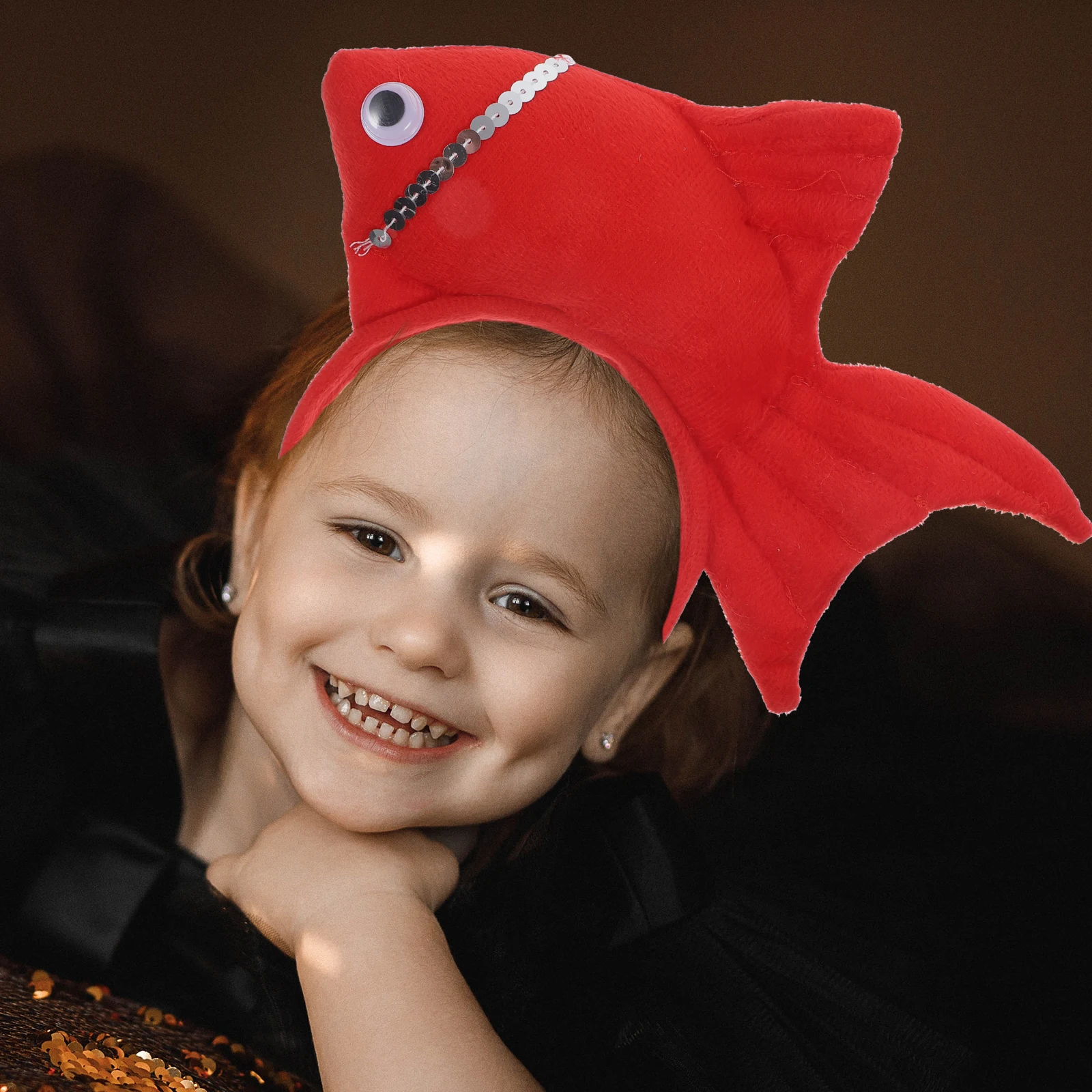 

Goldfish Headband Kids Halloween Headdress Children Day Birthday Festival Hair Accessories Durable Lifelike Design