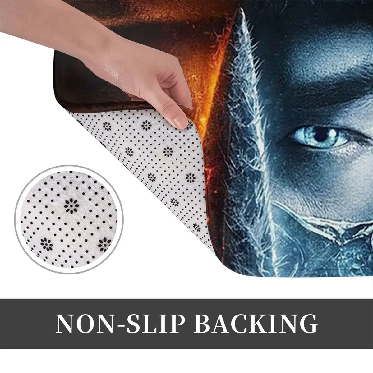 Mortal Kombat Look Anti-slip Doormat Floor Mat Antiwear Carpet Rug for Kitchen Entrance Home Balcony Footpad Mats
