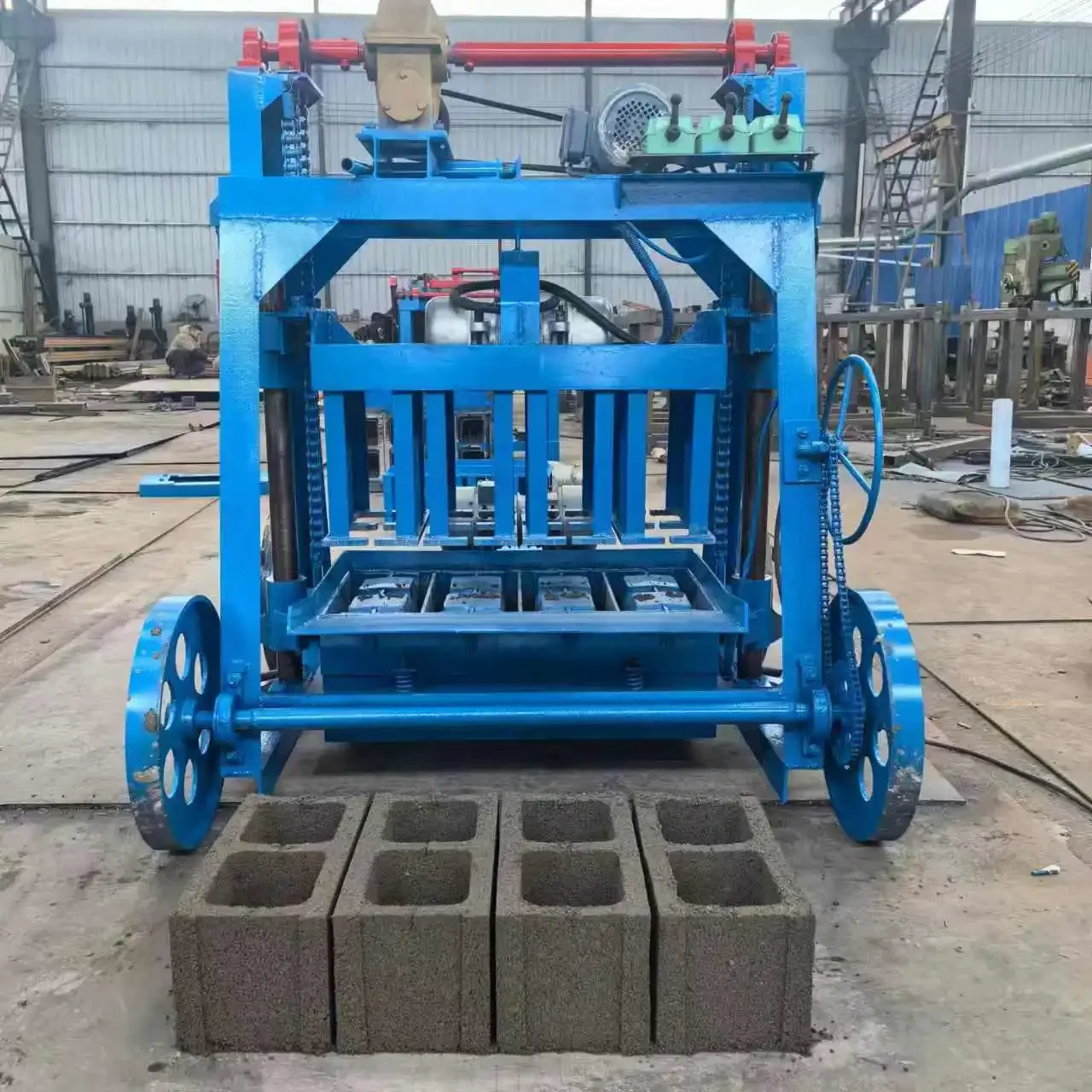 Bricks Making Machine construction tools and equipment Semi Automatic Concrete Cement Machinery Make Hollow Solid Block