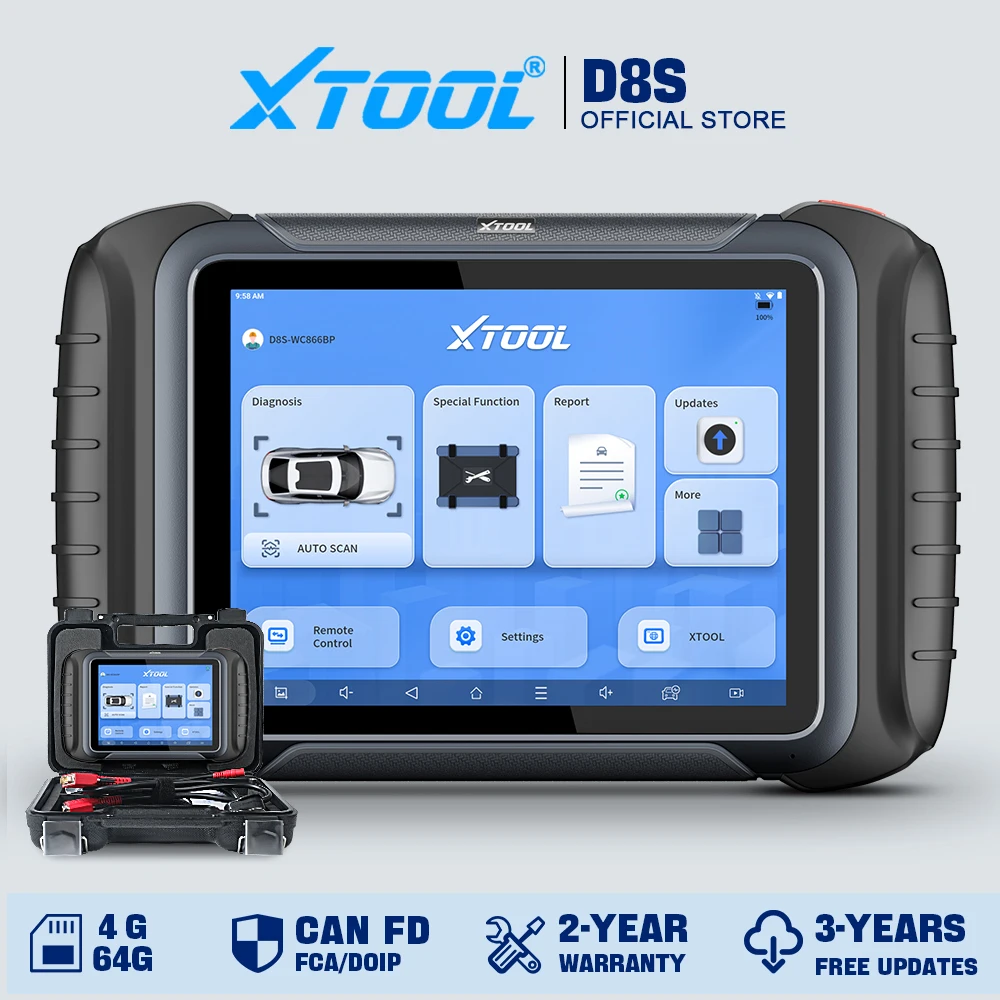 XTOOL D8S: El Analizador de Automóviles Más Avanzado para Reparaciones Profesionales y Programación de Llaves