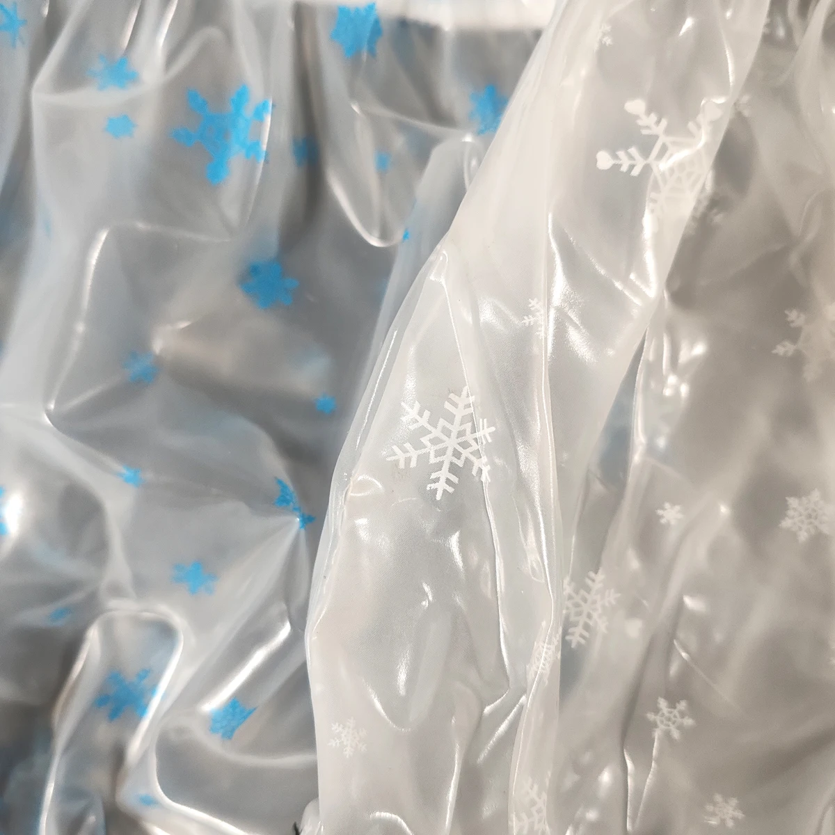 2 ชิ้น ABDL ผ้าอ้อมผู้ใหญ่แบบสวมใส่ ป้องกันการรั่วซึม ทำจากพลาสติก PVC กางเกงในแบบใส ลายเกล็ดหิมะ ของขวัญคริสต์มาส