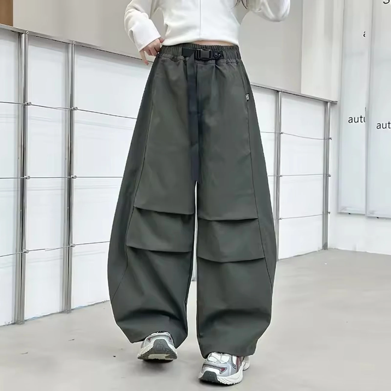 Teenage Girls Blue Denim Trousers Loose Straight Ripped Jeans Casual Autumn Spring Kids Pants for 4-14 Years Old
