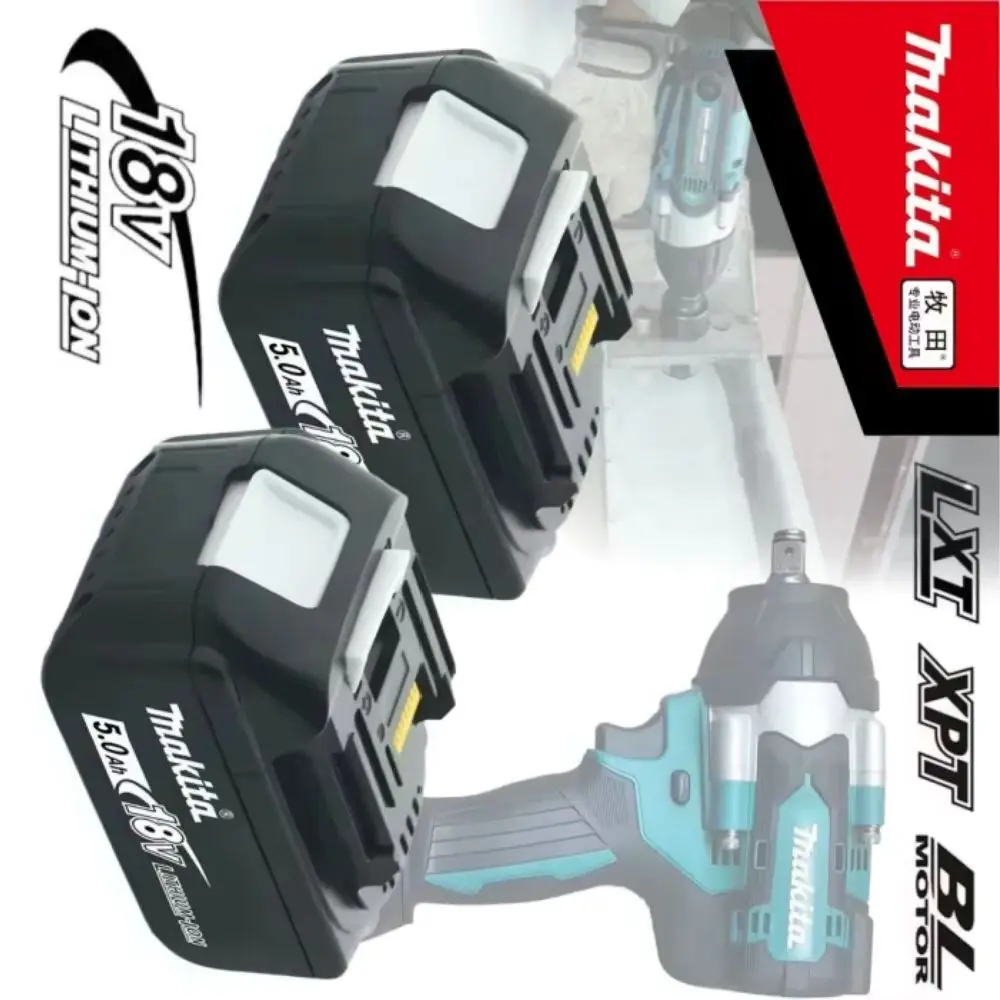 

Original Makita 18V Battery 5.0AH 6.0AH Rechargeable Power Tool Battery Compatible with BL1850B BL1860B