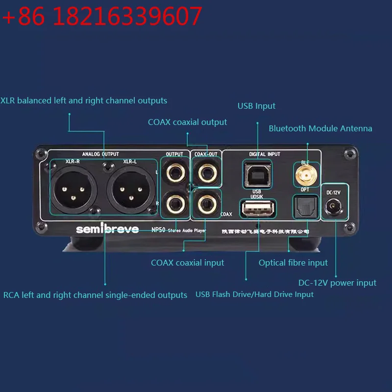 YAO High-end Digital Audio Decoder AK4499EXEQ+AK4191EQ DAC QCC5171 Bluetooth 5.3 HIFI Lossless Music Turntable Femtosecond Cryst