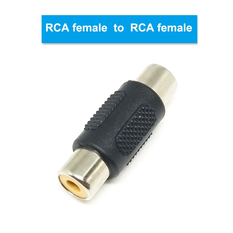 10pcs Audio Video Rca female to RCA female straight Converter AV Coupler Connector adapter plug Socket wholesale