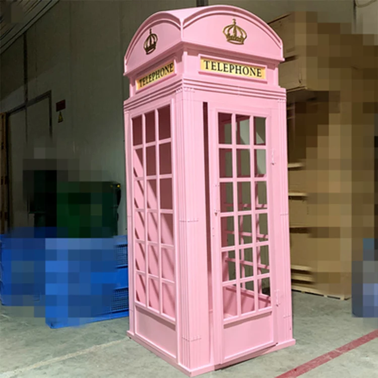 كشك الهاتف التصوير الفوتوغرافي الأزهار لندن الزفاف الديكور كشك الهاتف