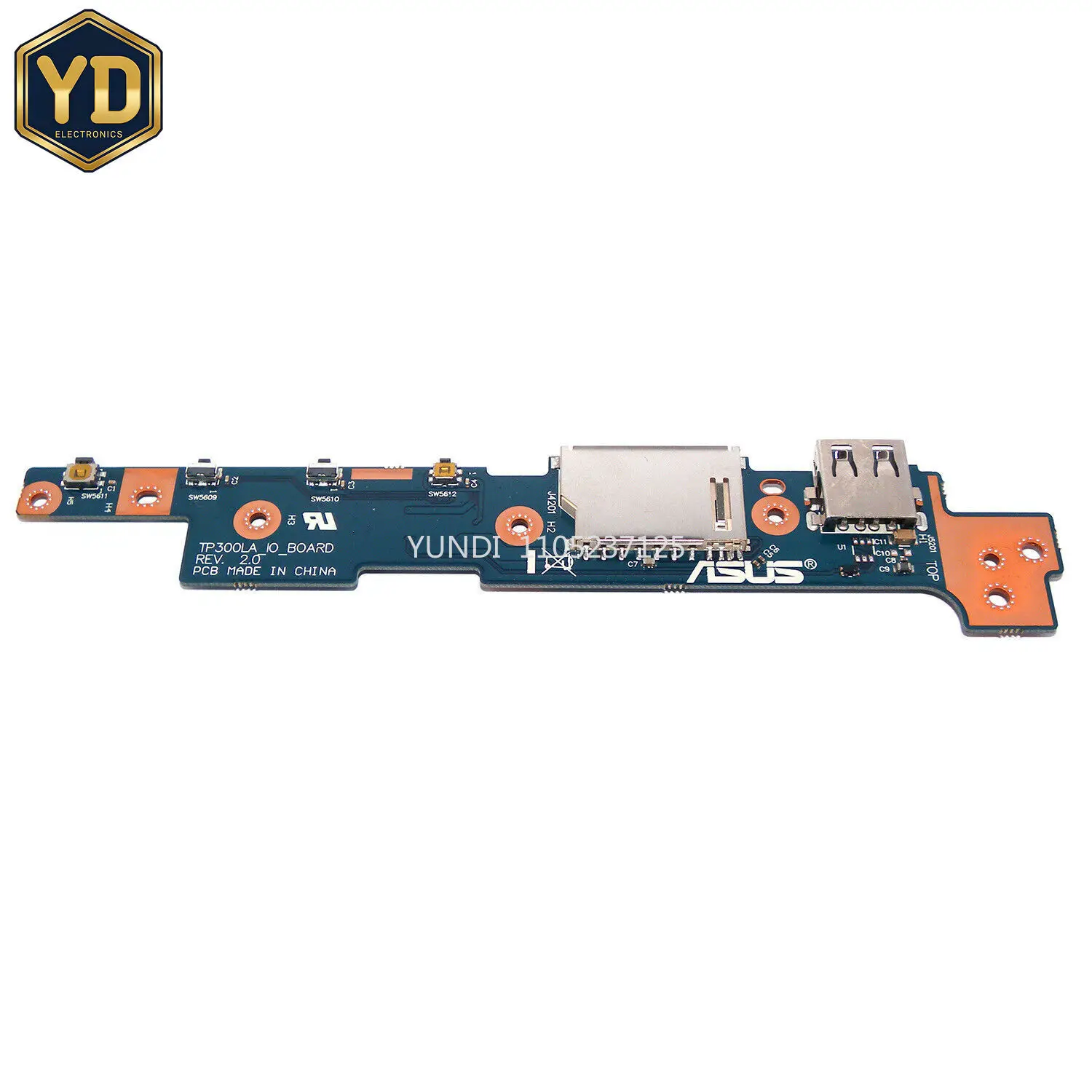 YD New Replacement Laptop Power Switch Button USB SD IO Board For Asus Q302La Tp300La Q302L Tp300Ld Tp300L 60NB05Y0-IO1070