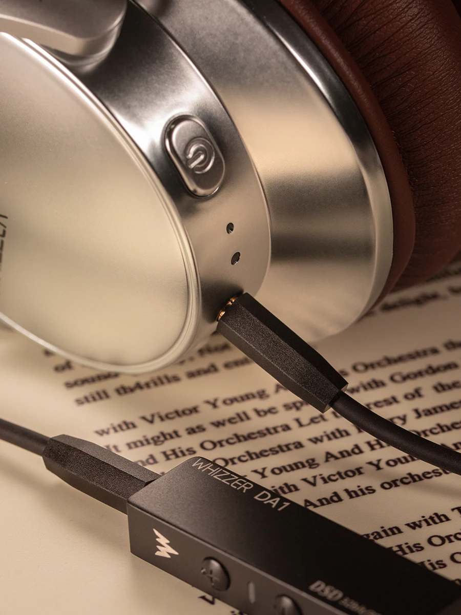 Whizzer ANC سماعات إلغاء الضوضاء النشطة بلوتوث 5.3 صوت عالي الدقة 20-40 كيلو هرتز سلكي لاسلكي مزدوج الوضع HiFi سماعة رأس ستيريو