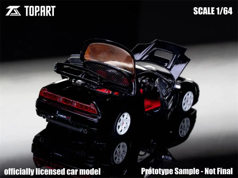 Voorverkoop Topart 1:64 2002-05 NSX-R NA2 Metallic Zwart Gegoten Automodel Miniatuur Geschenken