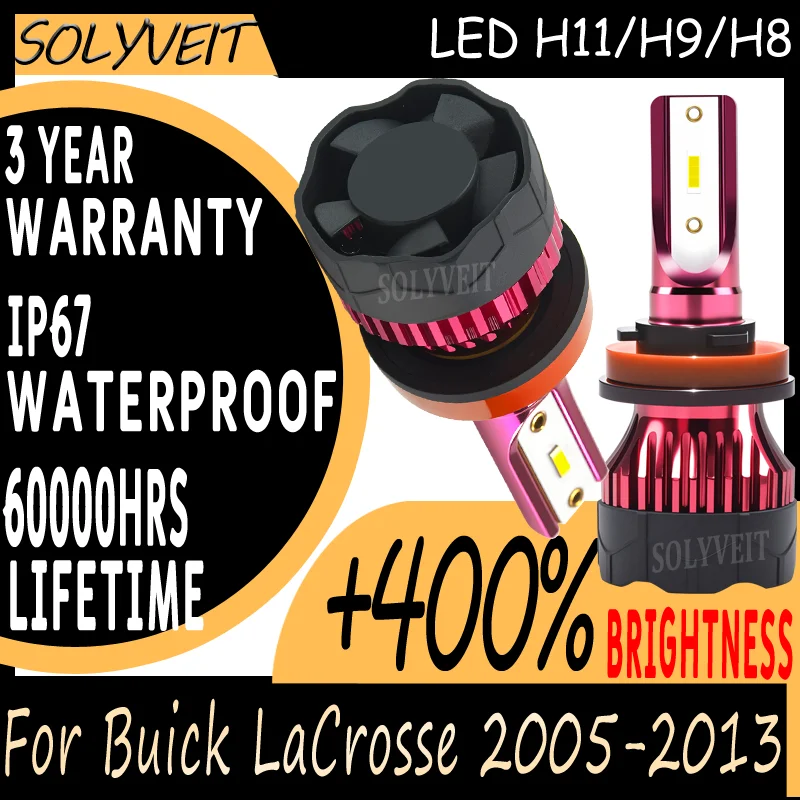 

Year-Round Reliable in Rain Snow and Heat LED Low Beam Bulbs For Buick LaCrosse 2005 2006 2007 2008 2009 2010 2011 2012 2013