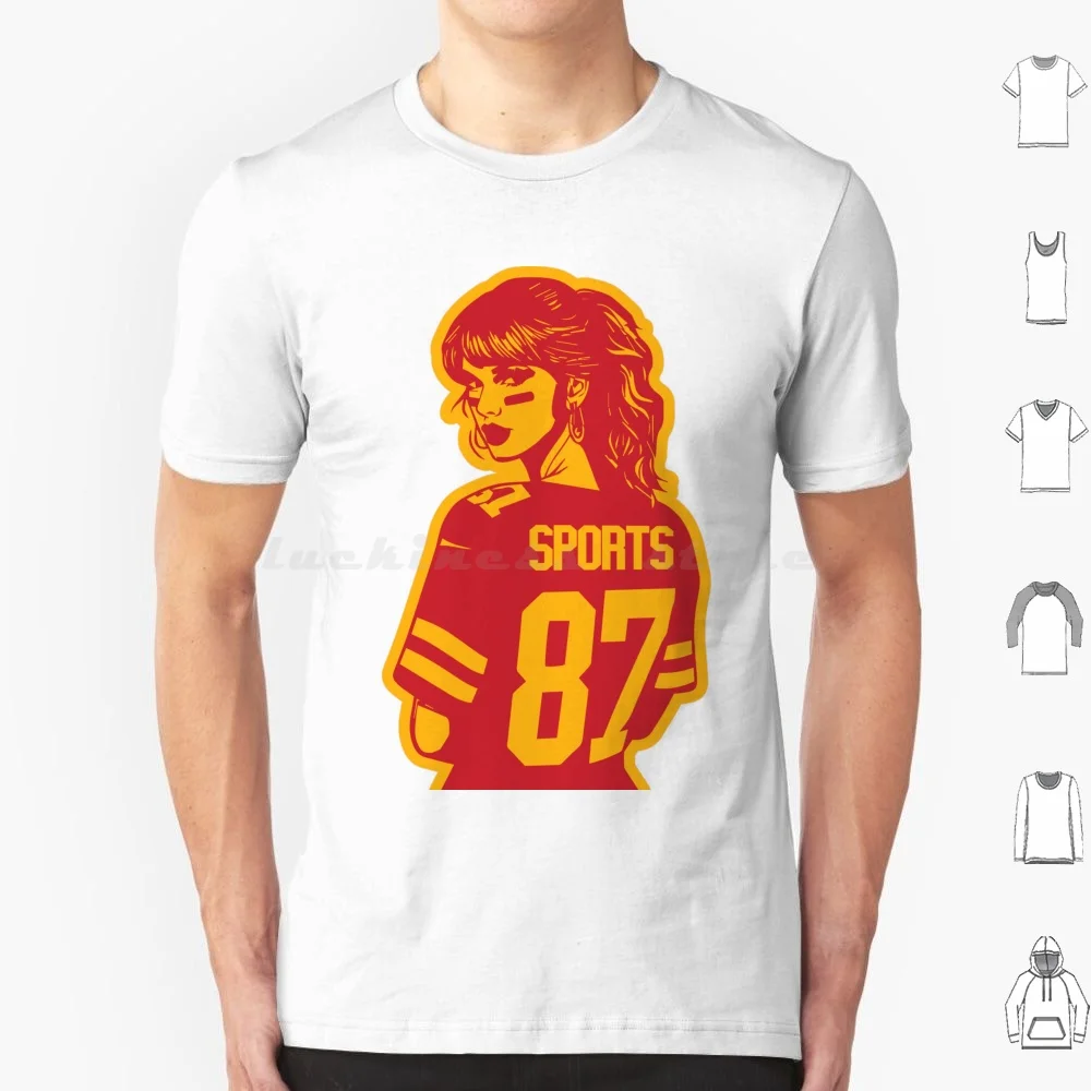 ¡Vaya deportes!! Camiseta de algodón para hombres y mujeres DIY estampado Swift Chiefs Travis Kelce Kelsey fútbol Tswift Sports 87 rojo amarillo