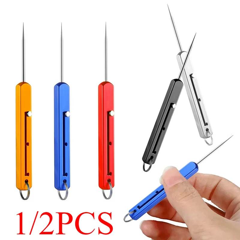 Outdoor Portable Toothpick Telescopic Integrated Toothpick, Tooth Picking Tool  Multifunctional Single Head Fruit Pick Toothpick