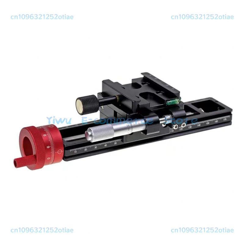 NEW Aluminium Alloy Double Precision Stacked Photography Micrometer Micro Trimming Guide 180MM Macro Focusing Rail Slider BB