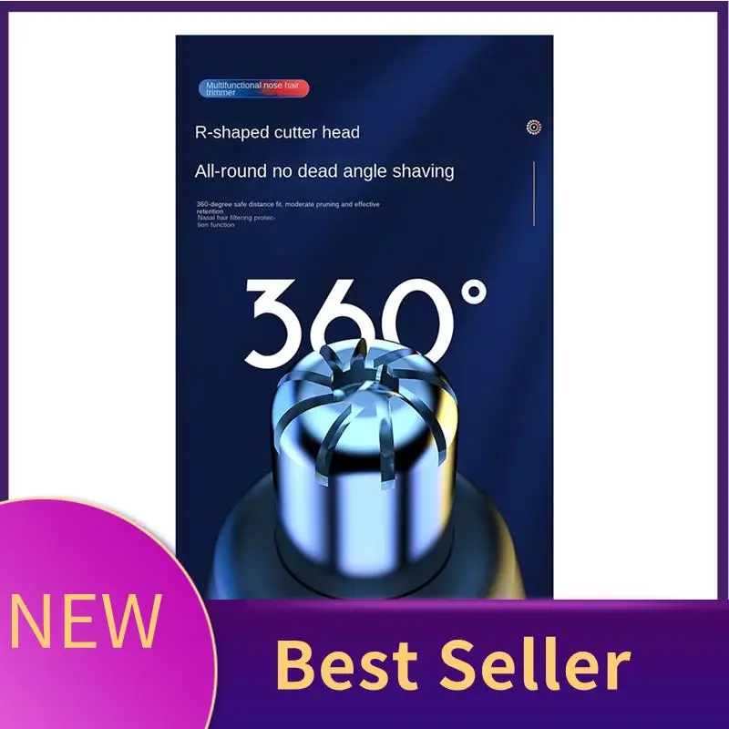 

B46C Men's Electric Nose Hair Trimmer USB Rechargeable Ear Trimmer Portable Nose Hair Shaver Waterproof Safe Clean Easy To Use