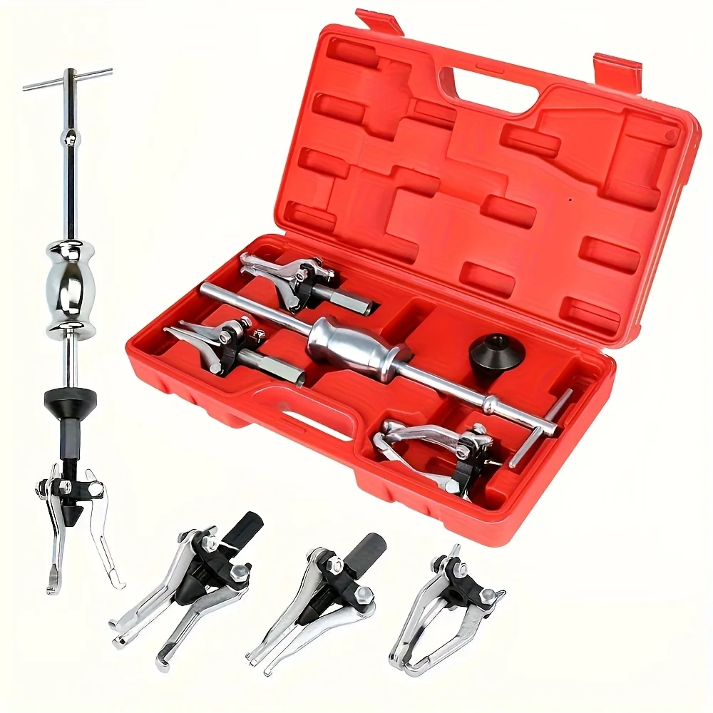 

5pcs sliding hammer gear and bearing puller set multifunctional internal and external bearing disassembly tool