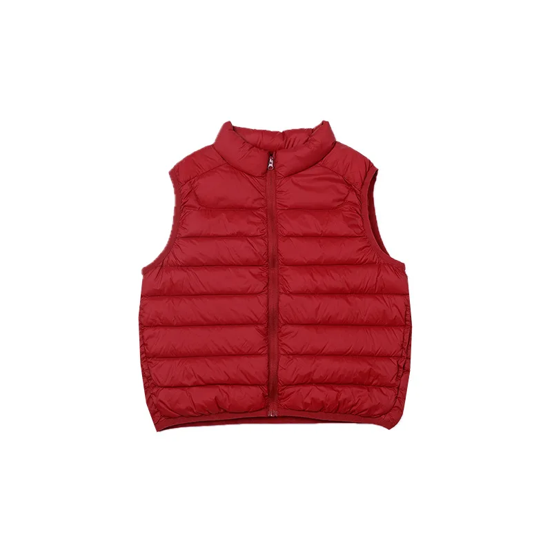 Girls Winter Vest Kids Zip Up Lightweight Sleeveless Quilted Jackets Puffy Padded Warm Down Autumn Winter Cardigan Warm Jacket