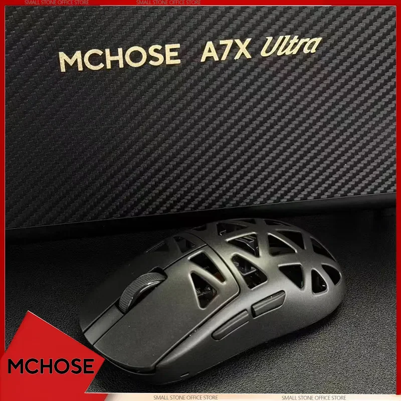 MCHOSE A7X Ultra Magnesium Alloy Wireless Gaming Mouse Triple Mode PAW3950TI Lightweight Glacier Coated Performance Mouse