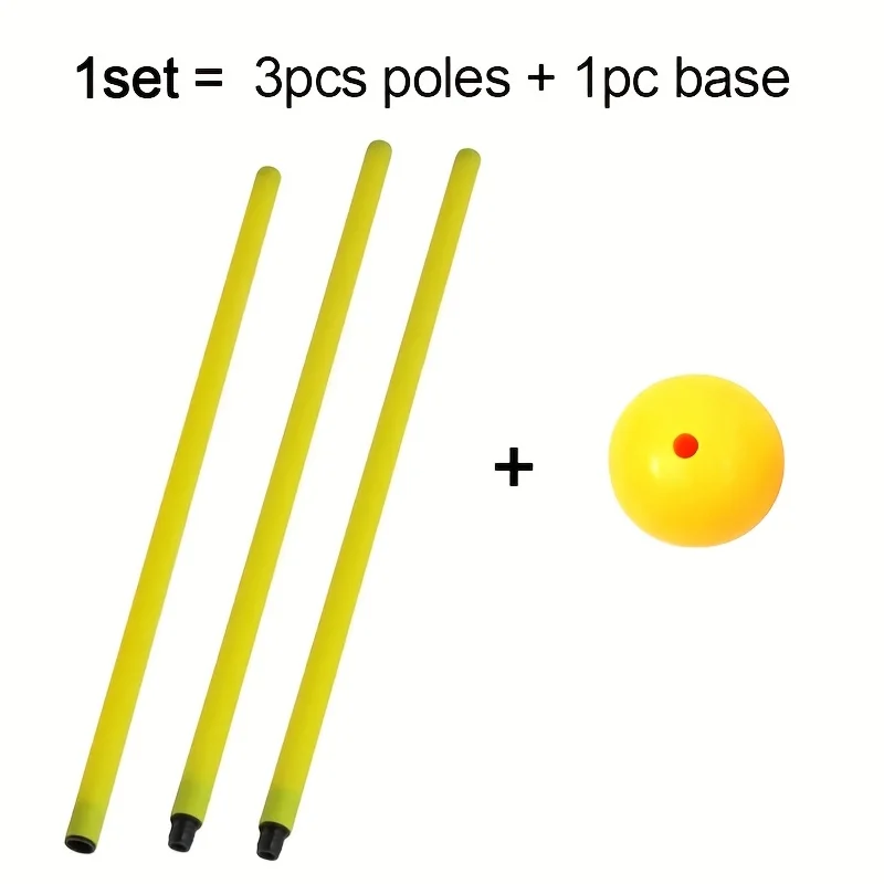 A Set of Soccer Goalposts, Soccer Basketball Obstacle Markers, with A Stable Water-Filled Base, Suitable for Outdoor Training