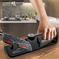 Knife Sharpener Angle Adjustable 4 Stages Scissors Sharpening Stone Professional Kitchen Grinder Knives Whetstone Sharpener Tool