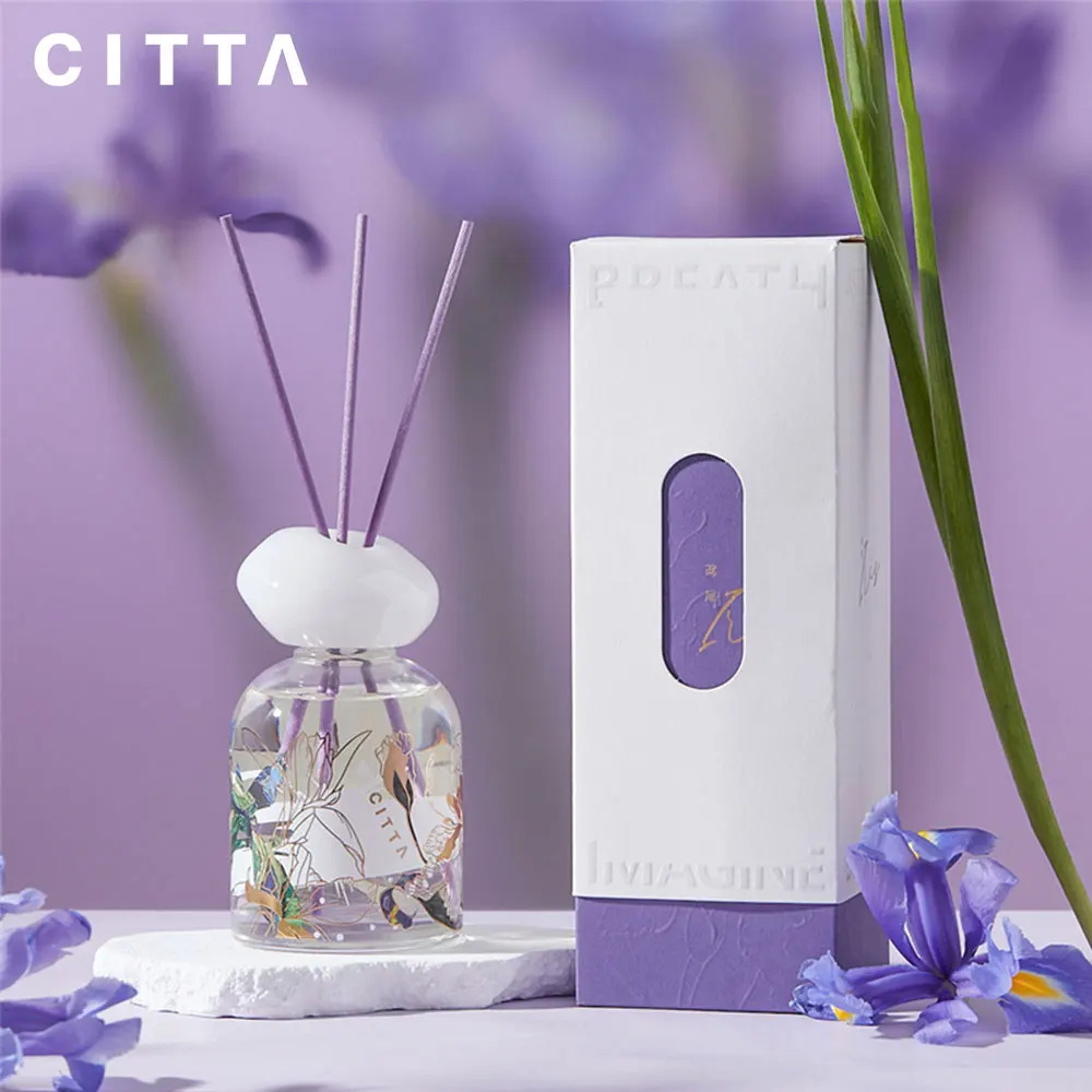 CITTA 1 Pack Reed Diffuser Set,6.7oz(200ml) Home &Office Decor Aromatherapy Diffuser Oil Gift Box for Birthday Valentine Present