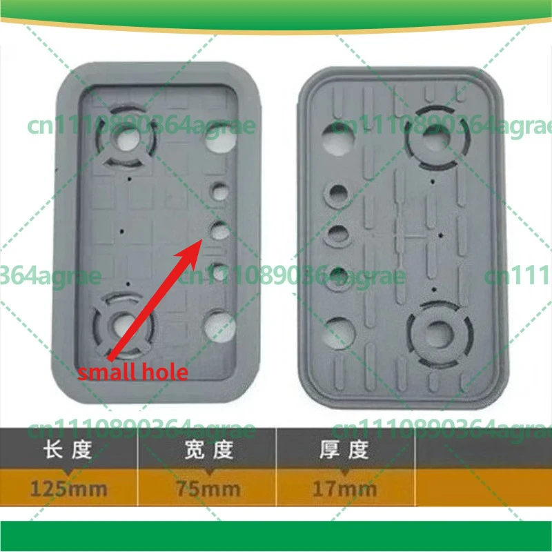 5Pcs For Vacuum Suction Cup 125x75x17mm Rubber Foot Pad With Holes Power Tools Accessory