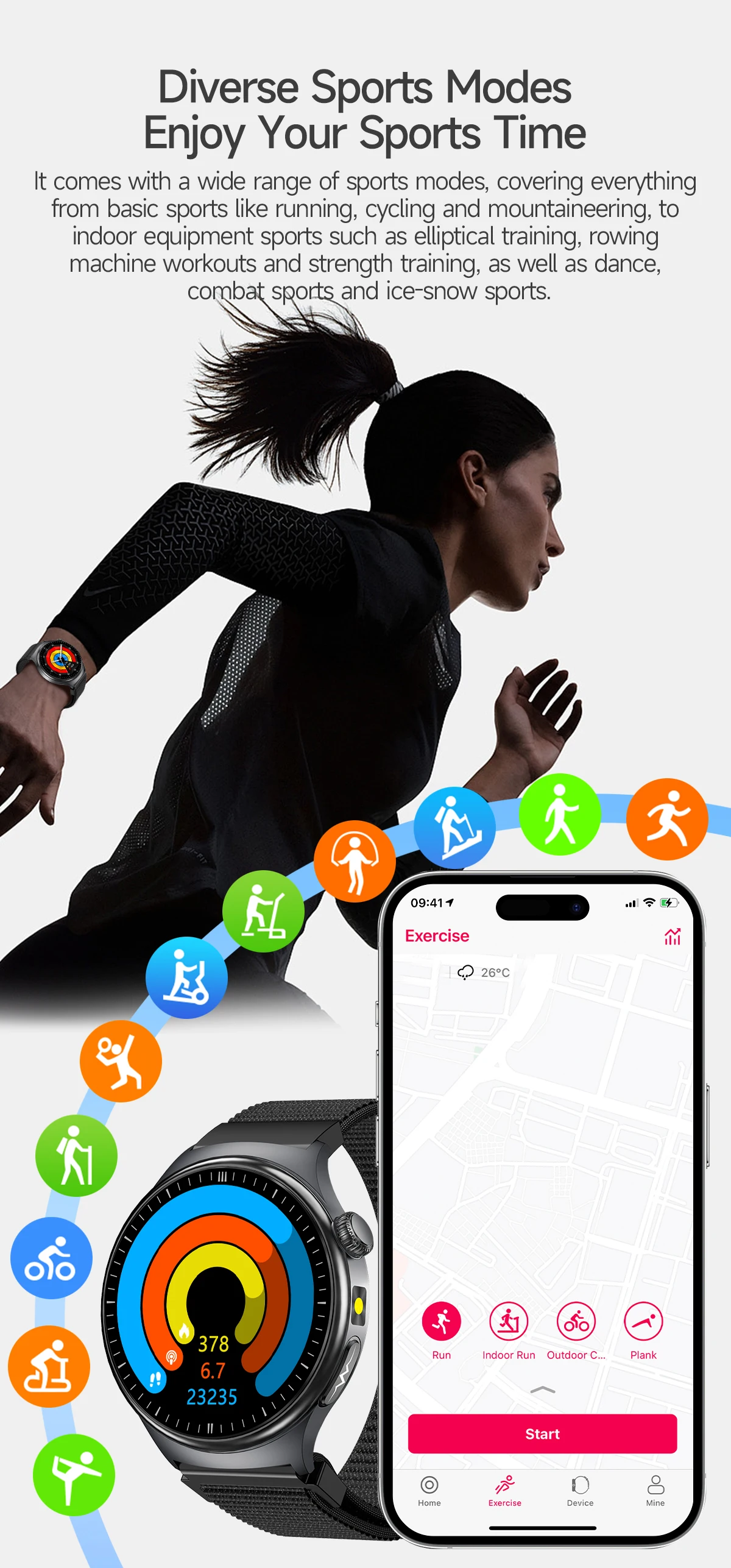 2026 Neue KI-Gesundheitsdiagnose EKG Smartwatch für Männer und Frauen, Harnsäure, Lipide, Blutdruck, HD AMOLED-Bildschirm, Anruf-Sport-Smartwatch – Detail 23
