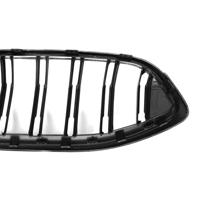 Real Carbon Fiber Front Bumper Grill for BMW 8 Series G14 G15 G16 2021-2022 Gloss Black Double Slats Car Grille 6
