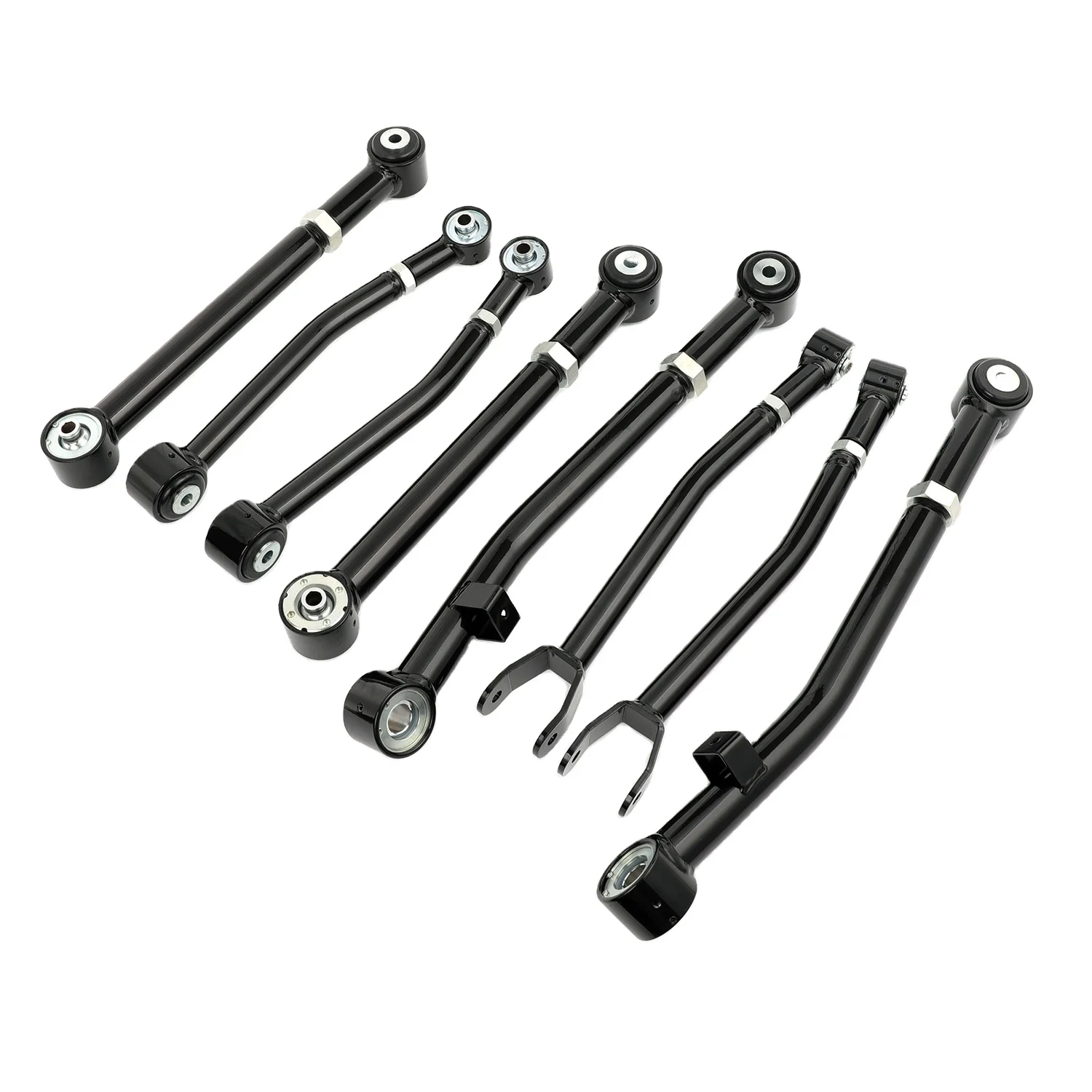 

FAPO PZ170210 + PZ170220 + PZ170230 + PZ170240 8pcs Jeeps Wrangler JL 2018-2024 4x4 Offroad 0-3.5 Lift Adjustable Control Arms